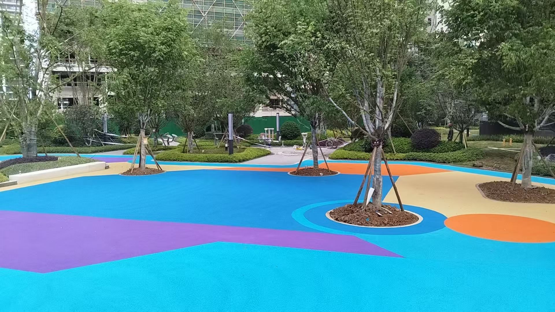 太原市塑胶颗粒健身步道 - 价格