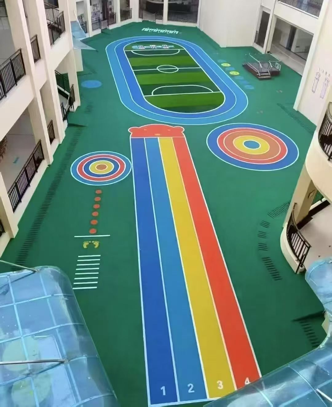 太原市幼儿园塑胶跑道epdm幼儿园 - 方案